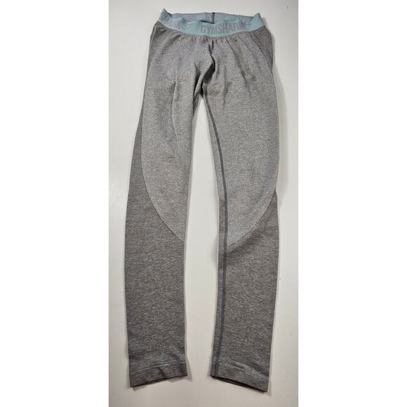Gymshark flex waist grey active full length Ankle leggings stretch XS (?) Gym - Picture 1 of 9